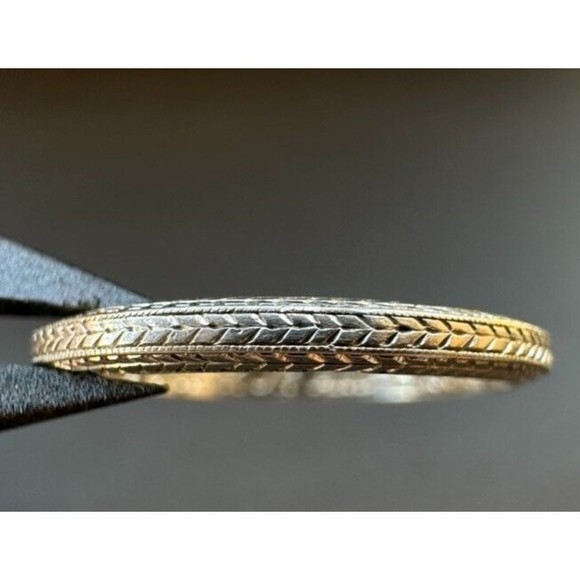 Circa 1930s CARTIER Platinum Wedding Ring Band Etched Engraved Art Deco Sz 5.25 - Picture 12 of 14